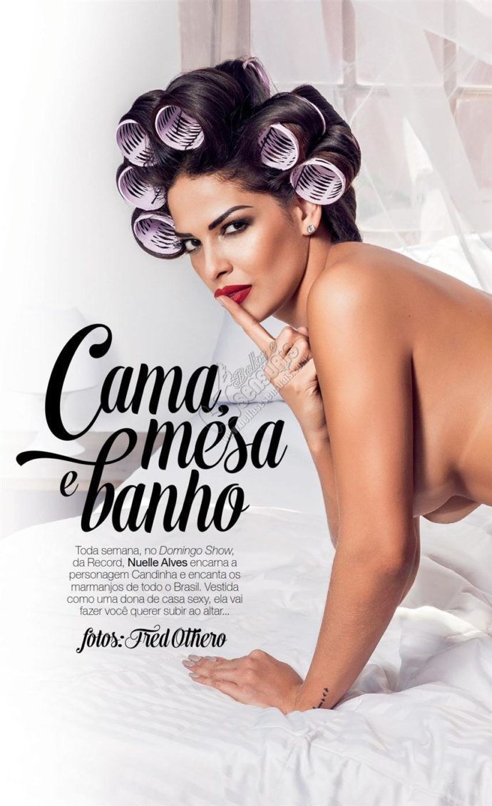 Revista Playboy Fevereiro De Nuelle Alves Dona Candinha Pelada