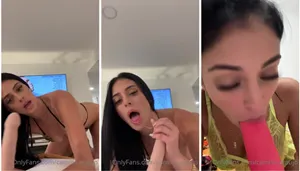Camila Araújo chupando com vontade em vídeo pornô amador