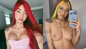 Vídeo pornô amador: Ruivinha de Marte pelada com peitos durinhos